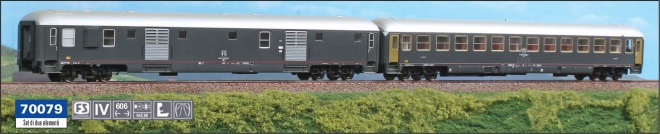 Set of 2 passenger cars of Rapido train (Set 3)<br /><a href='images/pictures/ACME/243099_c.jpg' target='_blank'>Full size image</a>